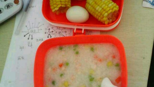 蔬菜虾仁粥的做法