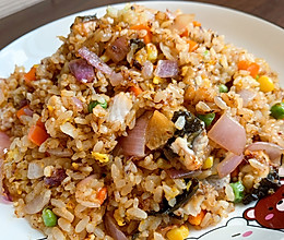 简易鳗鱼炒饭的做法