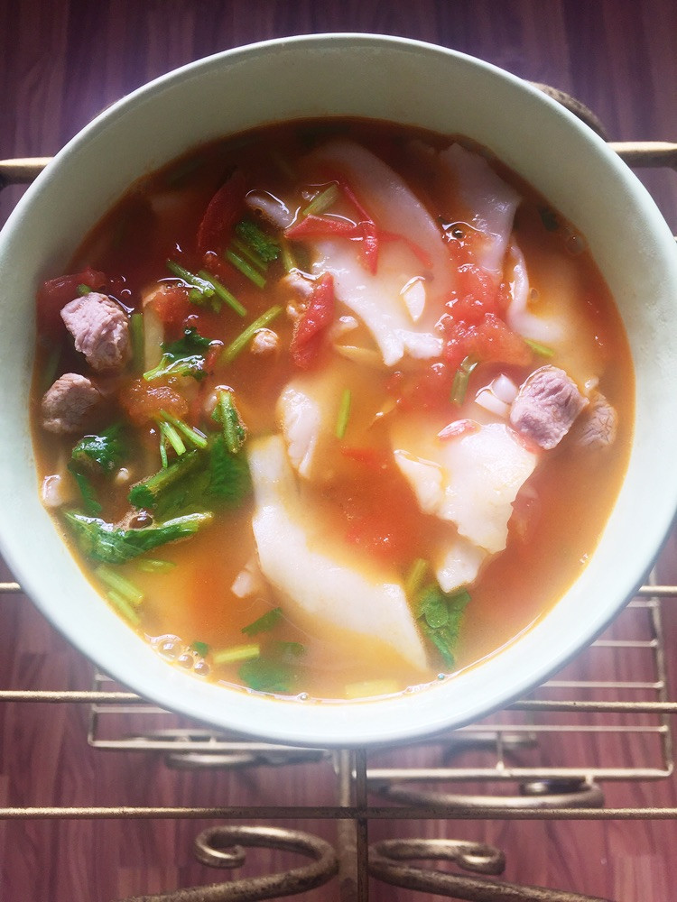 来自新疆的秋季食补良方---羊肉揪面片的做法