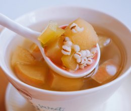 #皇后红玫瑰花式做法#夏日去火糖水苹果瓜皮糖水的做法