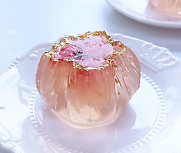 免模具 | 免冰箱 | 樱花琉璃茶果子的做法