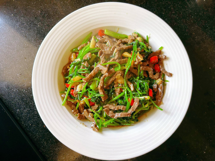 香菜牛肉的做法