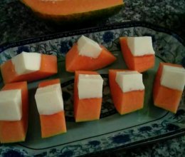 木瓜牛奶布丁的做法