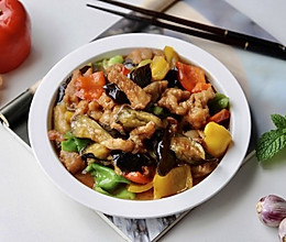肉段烧茄子的做法