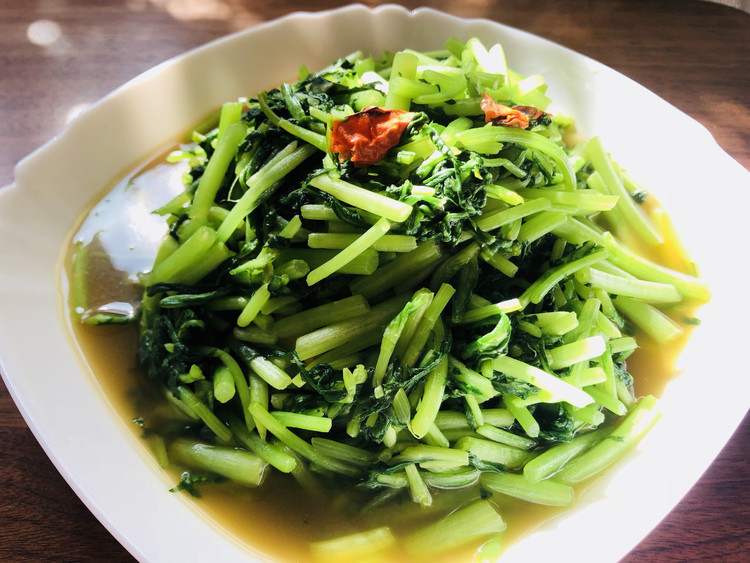 清炒蒿子杆的做法