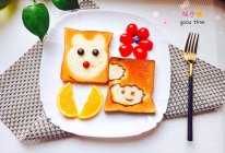 #安佳儿童创意料理#云朵和小熊吐司的做法