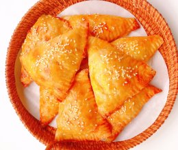 空气炸锅食谱 | 手抓饼芝士香蕉派的做法