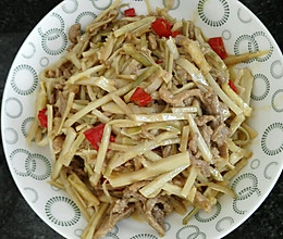 竹笋肉丝的做法