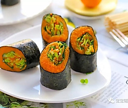 红薯紫菜卷 宝宝辅食食谱的做法