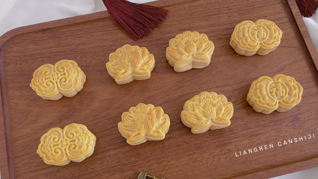 零失败易上手【万能奶黄椰蓉月饼】的做法