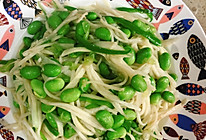 喵喵家私房茭白丝炒青黄豆的做法