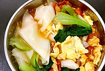 家常|西红柿鸡蛋烩面片的做法