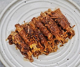 金针菇肥牛的做法