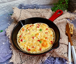 饺子皮版披萨【宝宝最爱早餐】的做法