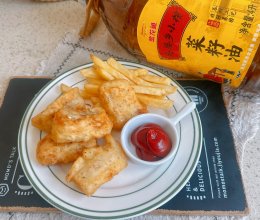 #菜油就选外婆乡，新鲜开榨抢先尝#美式炸鱼薯条的做法