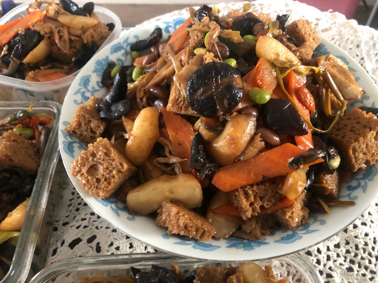 素什锦的做法