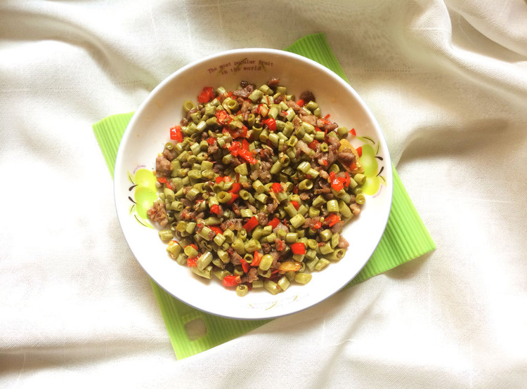米饭Duang一下就没了——肉末酸豆角的做法