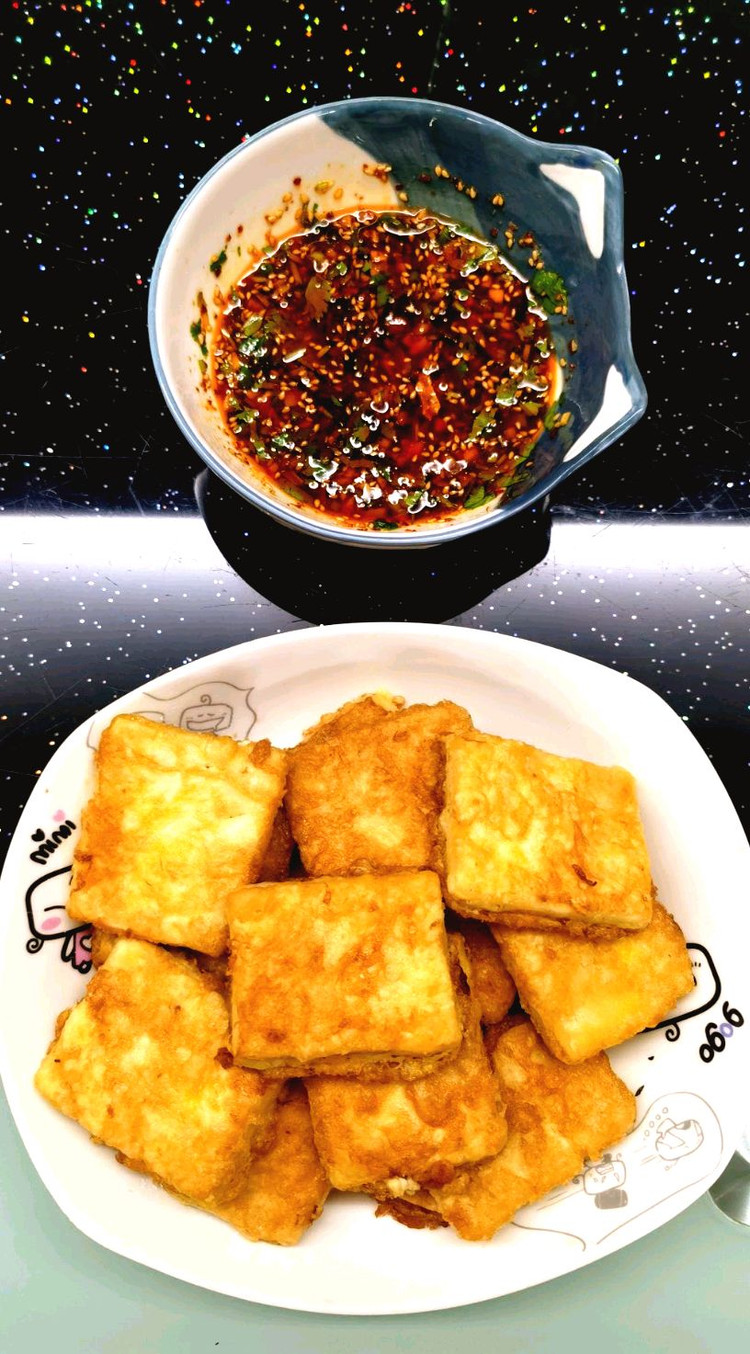 蘸料煎豆腐的做法