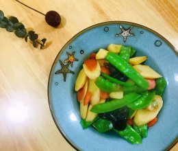 #素食主义#山药荷兰豆的做法