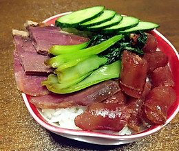 快手广式腊肠饭的做法