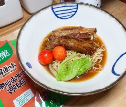 #中小学生做饭指南#潮汕卤排骨汤面好吃的秘诀在于它简单易做的做法