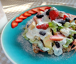 低卡凯撒沙拉　#易极优DIY酸奶#的做法