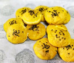 无油南瓜豆沙饼的做法