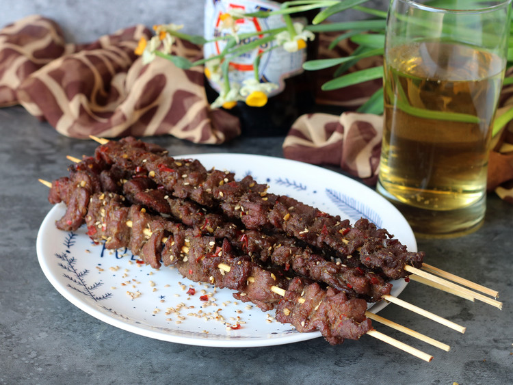 孜然牛肉串的做法