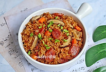 香菇腊肠焖饭的做法