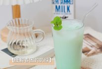 #一蔬一饭皆告白#春日一抹绿——薄荷奶绿的做法