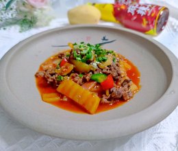 #豪吉川香美味#麻辣狼牙牛肉的做法