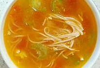 番茄丝瓜鸡丝面(宝宝食谱)的做法