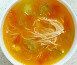 番茄丝瓜鸡丝面（宝宝食谱）的做法