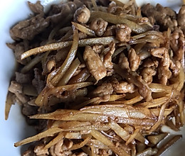 鲜姜丝炒肉的做法