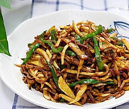茭白炒肉丝的做法