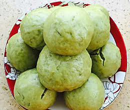 大麦若葉牛奶馒头