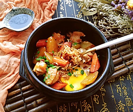 #肉食者联盟#土豆鸡块煲仔饭的做法