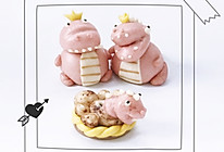 粉粉恐龙卡通包,造型馒头的做法