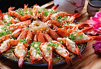 宴客必备|明月玉兔团圆虾(升级版蒜蓉粉丝蒸虾)的做法