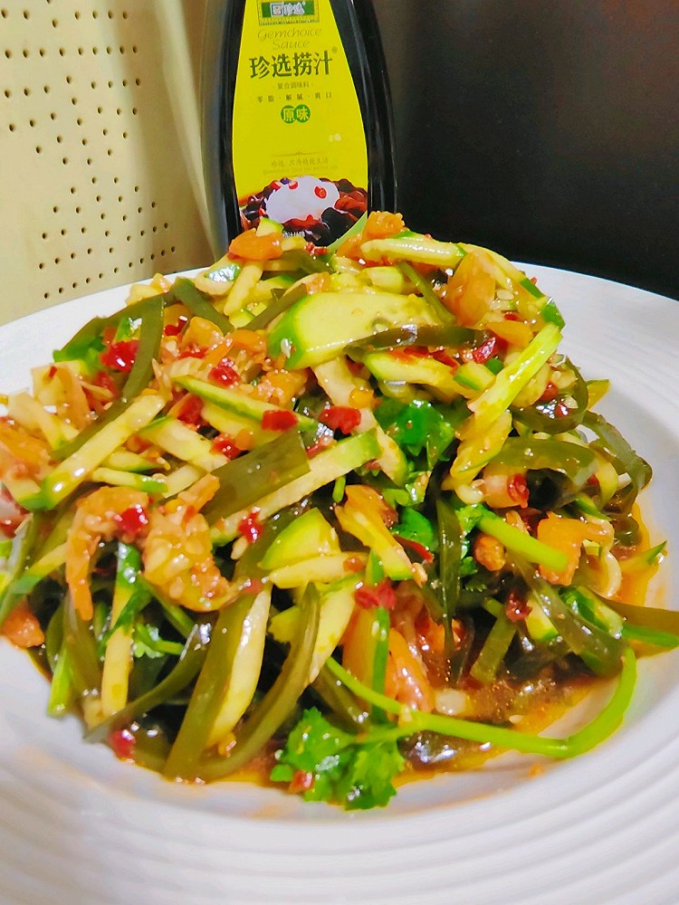 捞汁凉拌海带的做法