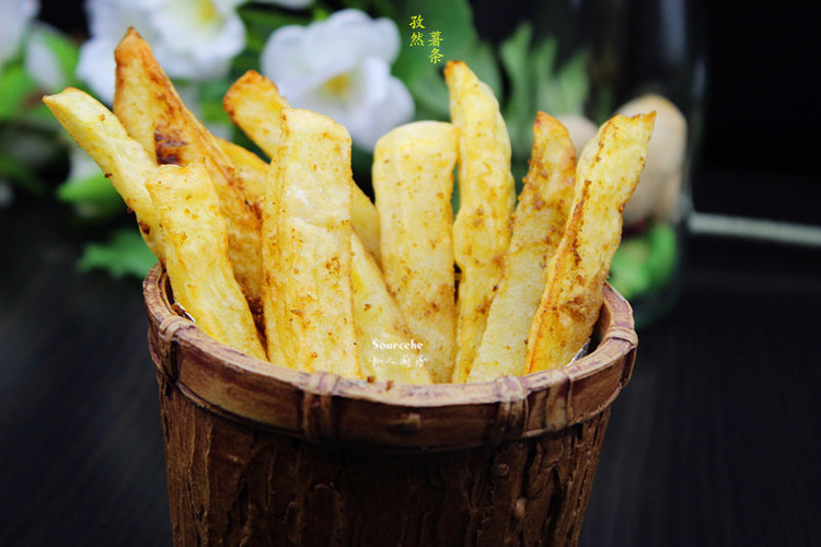 无油孜然薯条的做法