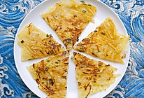 快手早餐～香葱土豆丝饼+溏心煎蛋+鲜榨番茄汁的做法