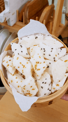 【宝宝辅食】桂花、黑芝麻大米糕的做法