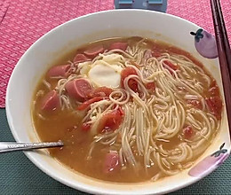 西红柿鸡蛋面的做法