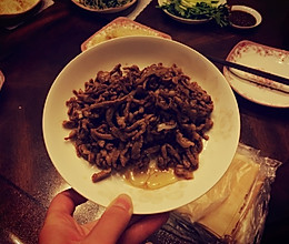 甜面酱肉丝的做法
