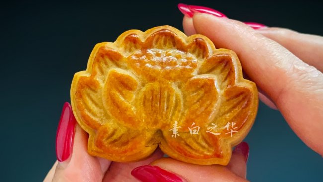 广式豆沙蛋黄月饼 素食的做法