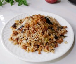 葱香豉油焖茄饭的做法