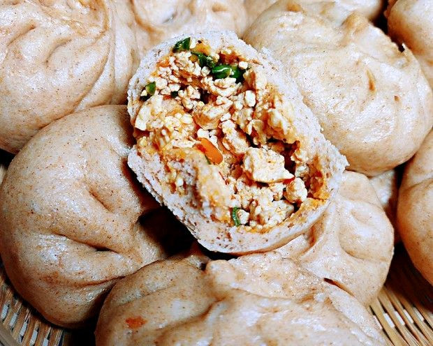 全麦麻辣豆腐包子 减重主食代餐！低脂低卡饱腹的做法