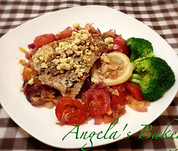 锡纸烤真鳕鱼配洋葱茄酱的做法