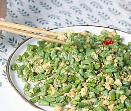 豇豆炒鸡蛋的做法